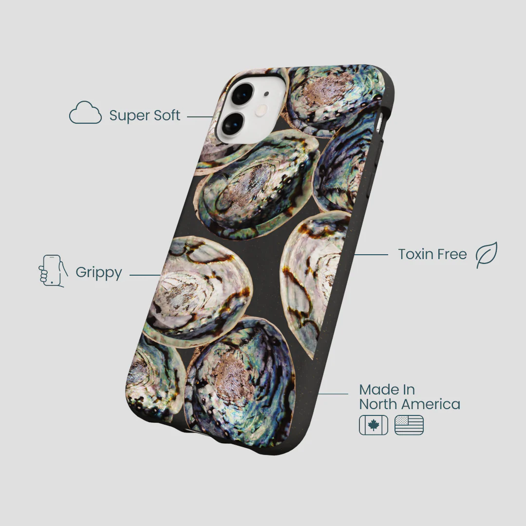 Black Abalone Shells iPhone 11 Case - Image 4