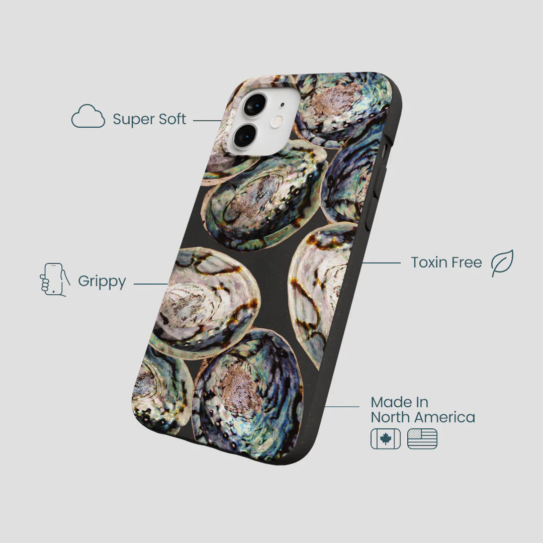 Black Abalone Shells iPhone 12/ iPhone 12 Pro Case - Image 4