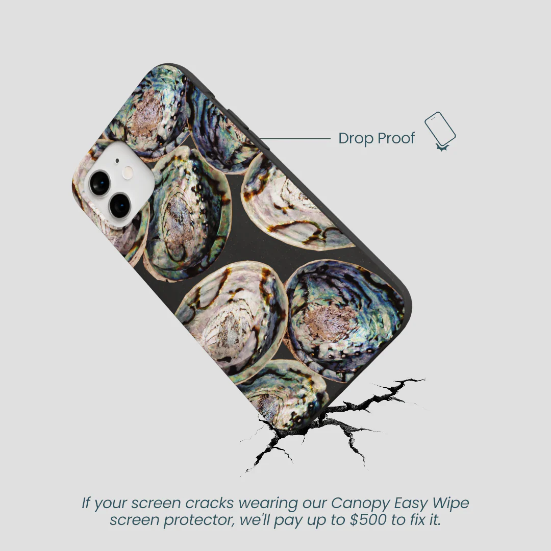 Black Abalone Shells iPhone 12/ iPhone 12 Pro Case - Image 5