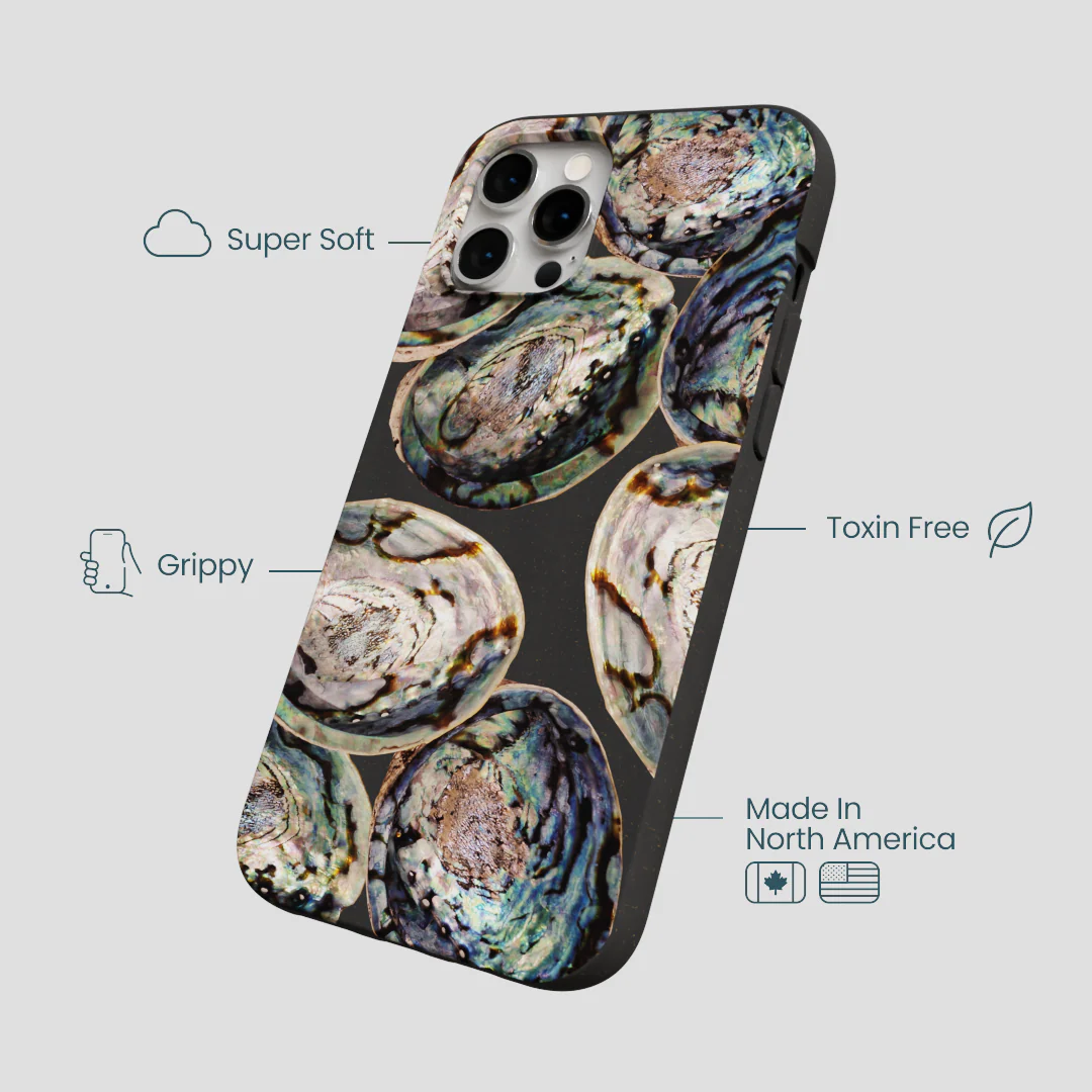 Black Abalone Shells iPhone 12 Pro Max Case - Image 4