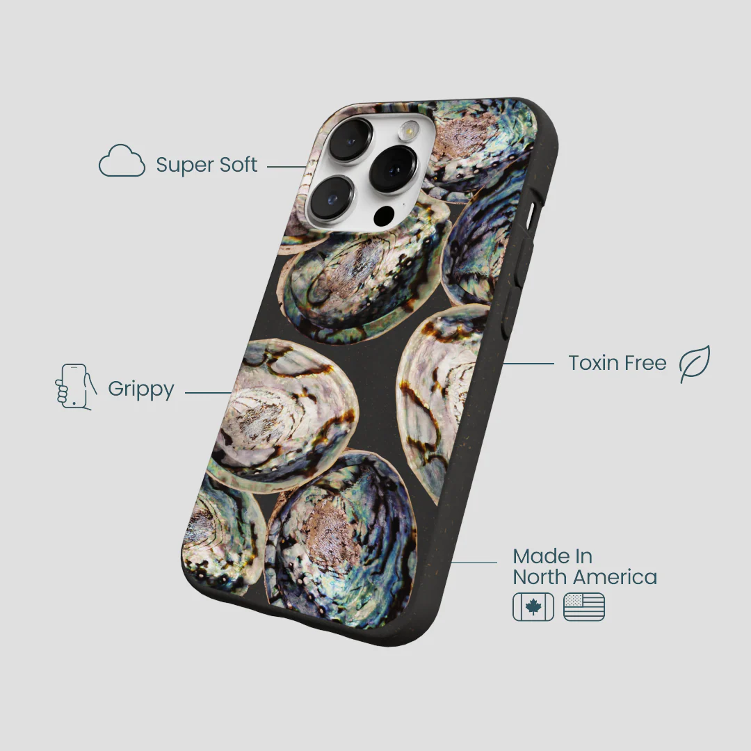 Black Abalone Shells iPhone 13 Pro Case - Image 4