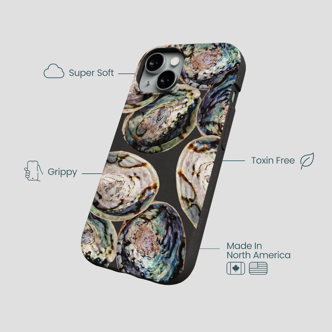 Black Abalone Shells iPhone 14 Case - Image 4