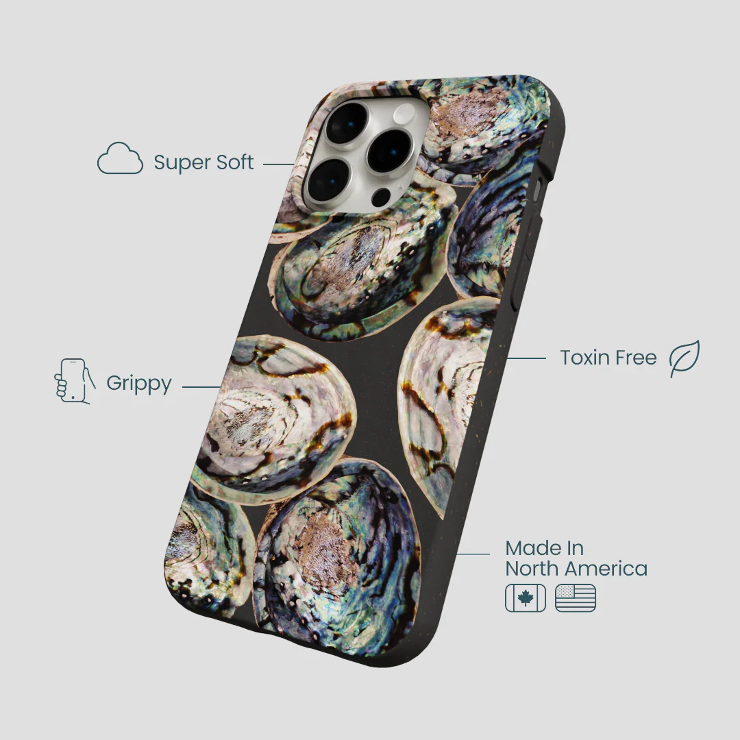 Black Abalone Shells iPhone 14 Pro Max Case - Image 4