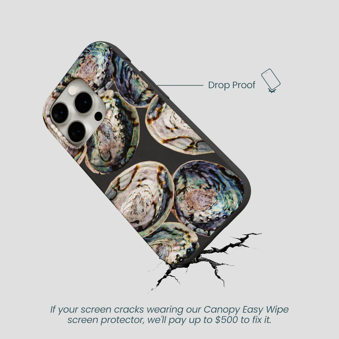 Black Abalone Shells iPhone 15 Pro Case - Image 5