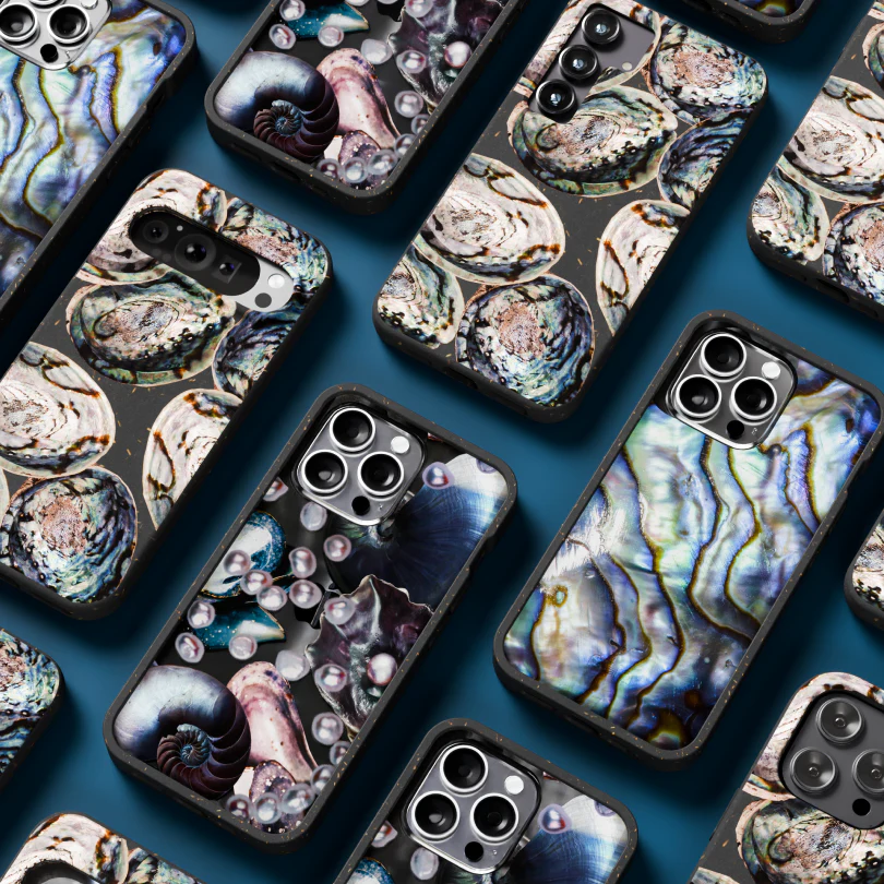 Black Abalone Shells iPhone 16 Plus Case - Image 9