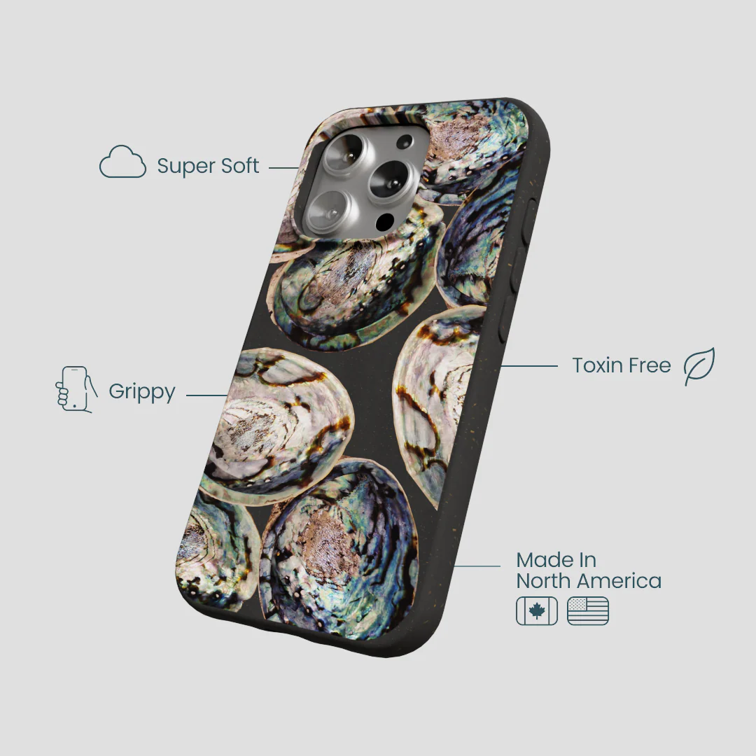 Black Abalone Shells iPhone 16 Pro Case - Image 4