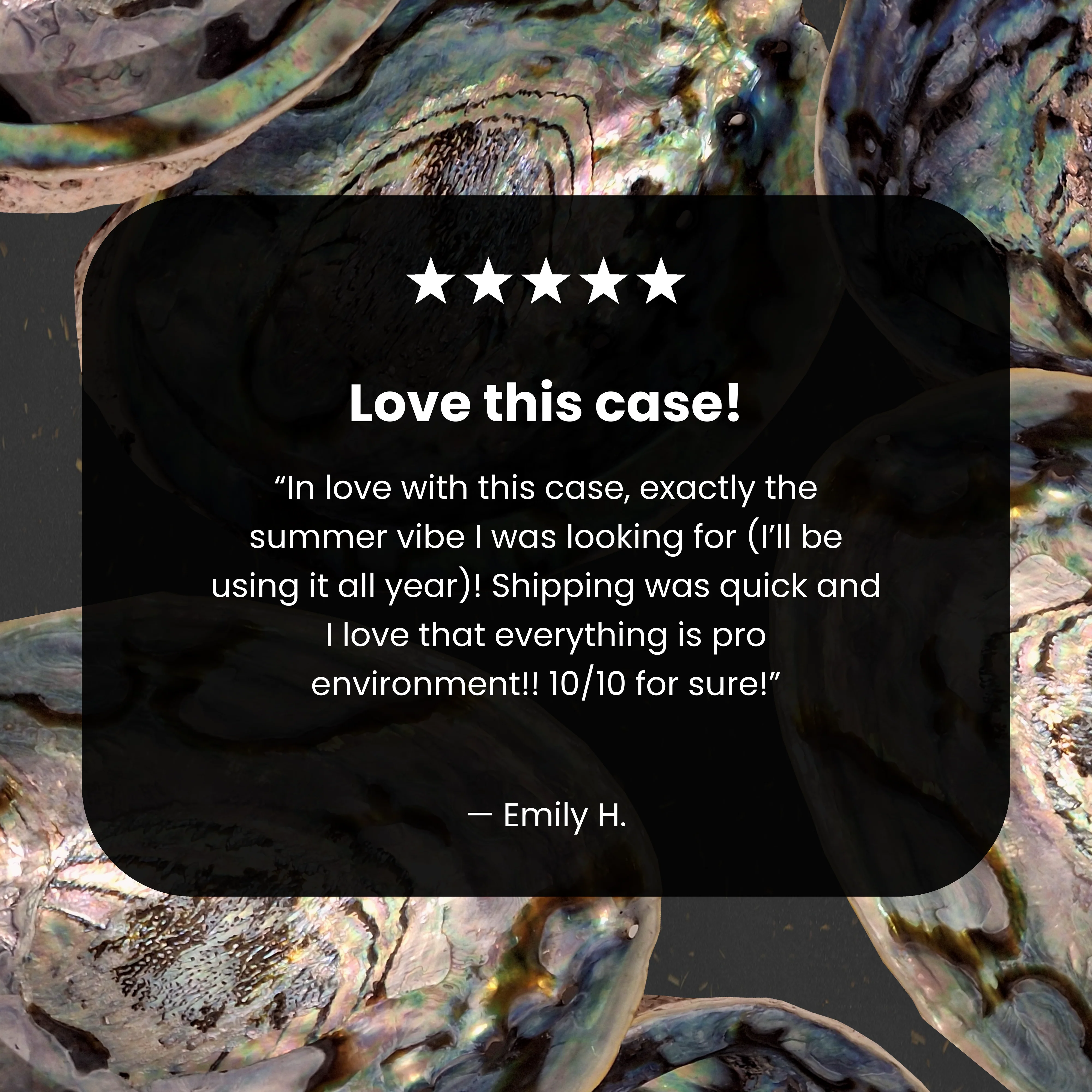 Black Abalone Shells iPhone Air Case - Image 8