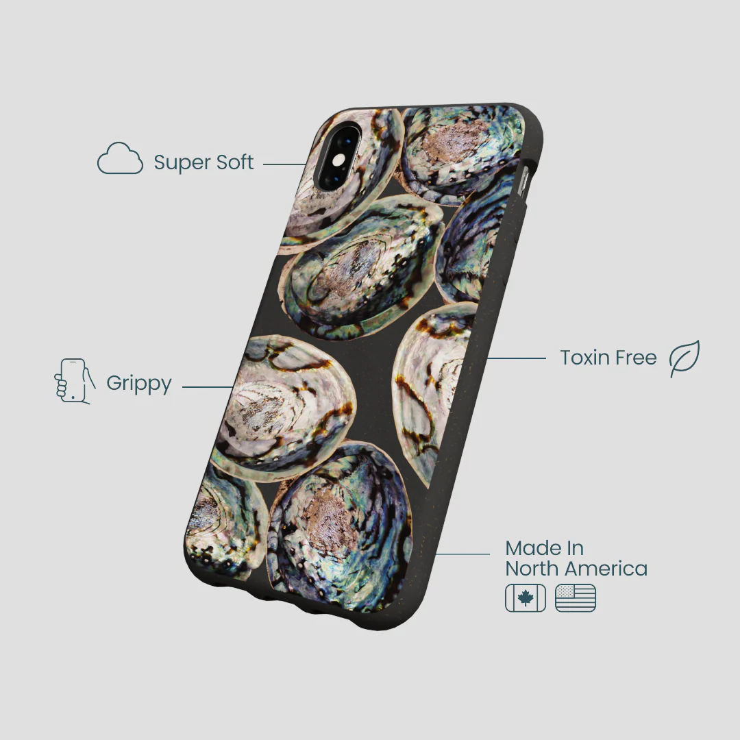 Black Abalone Shells iPhone XR Case - Image 4