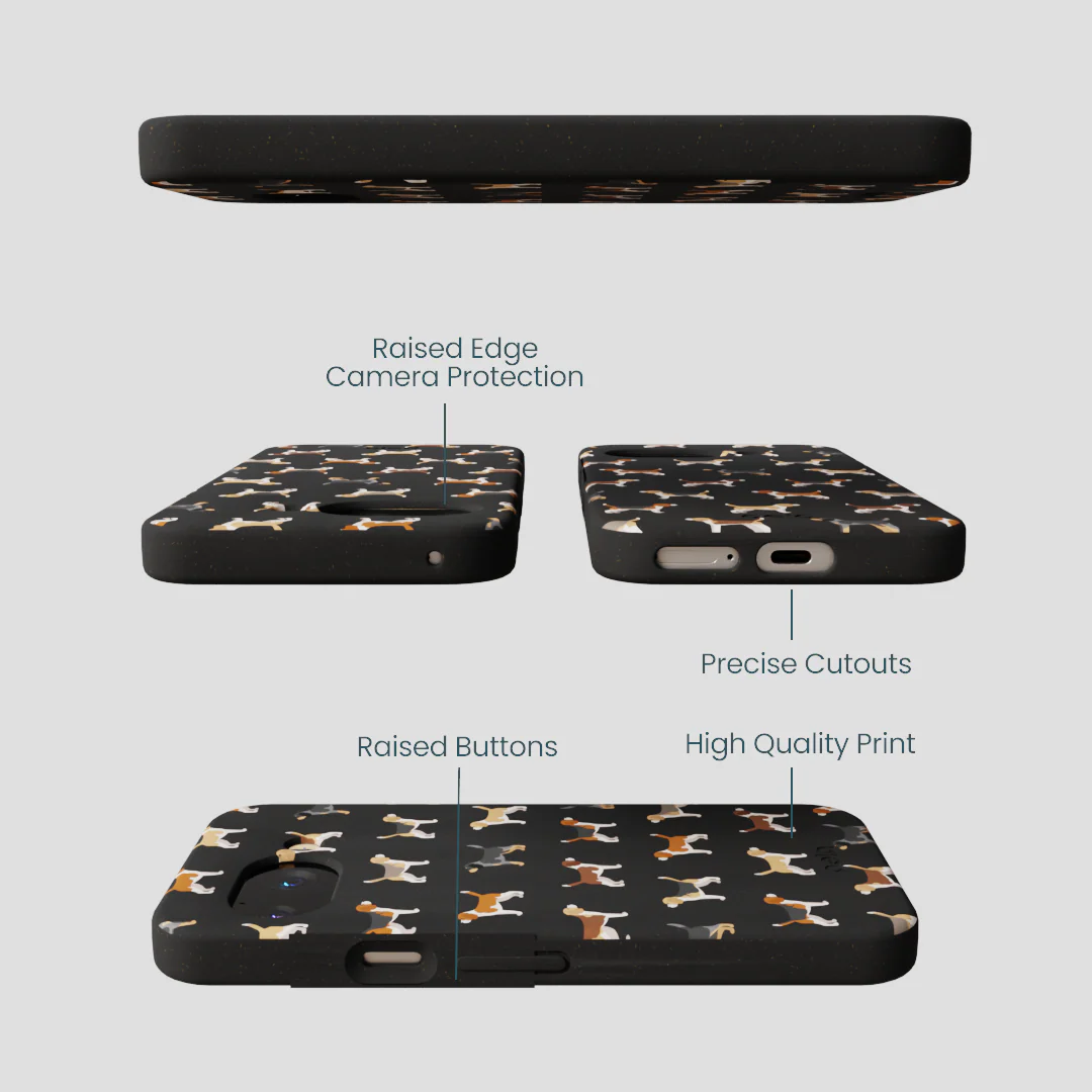 Black Beagle Buds Google Pixel 9a Case - Image 2