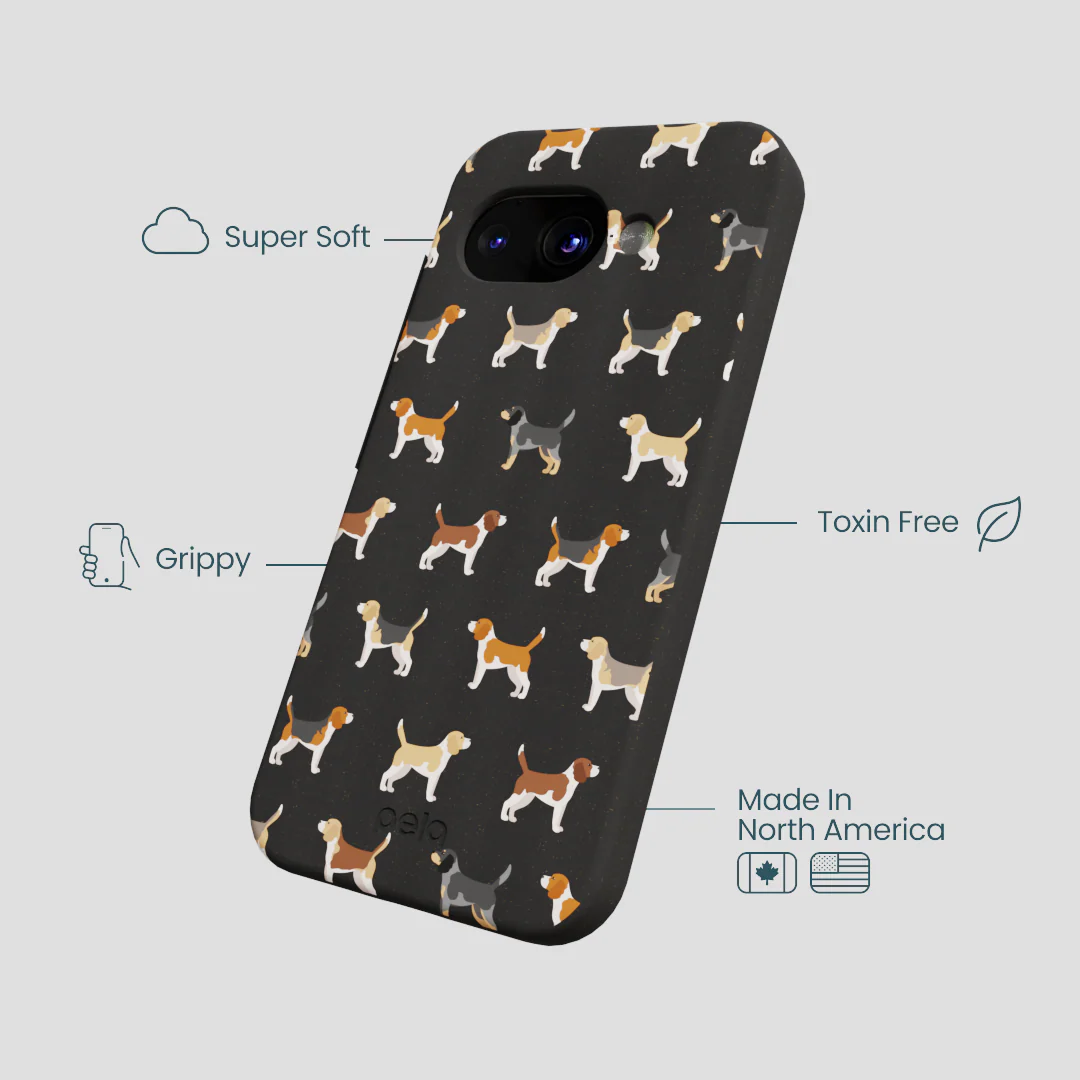 Black Beagle Buds Google Pixel 9a Case - Image 3