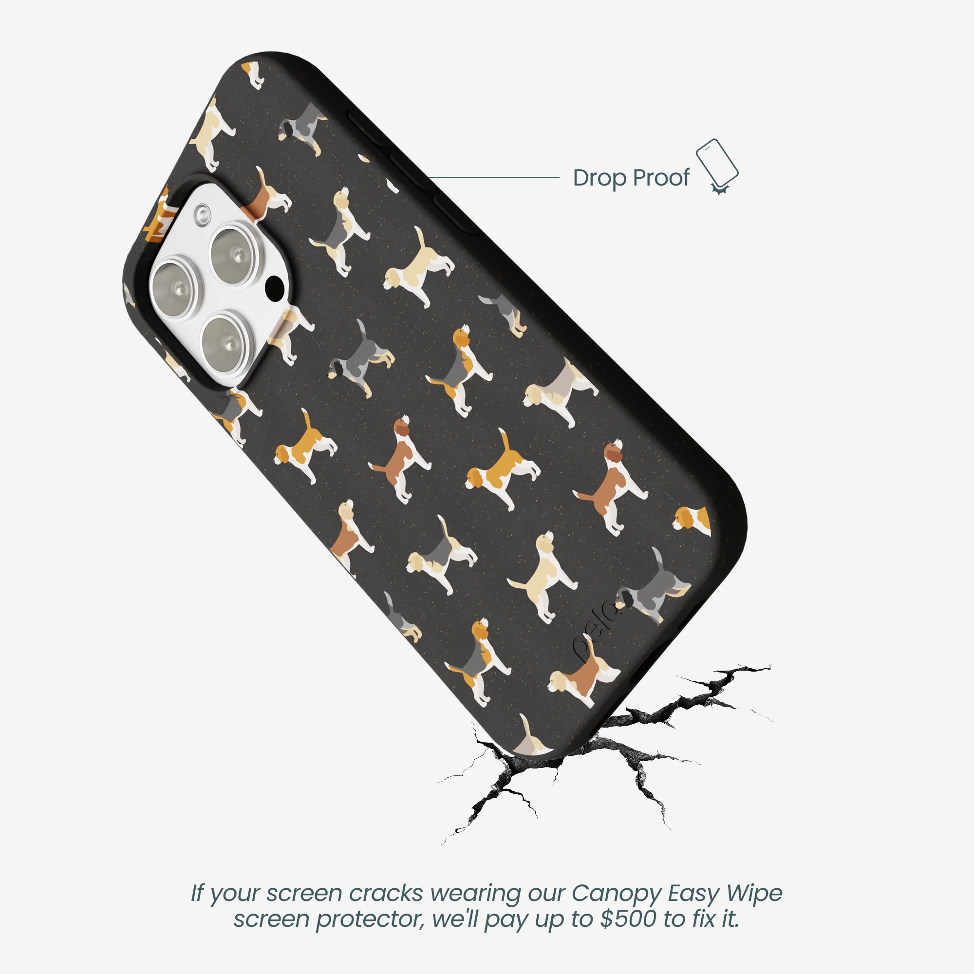 Black Beagle Buds iPhone 16 Pro Max Case - Image 5