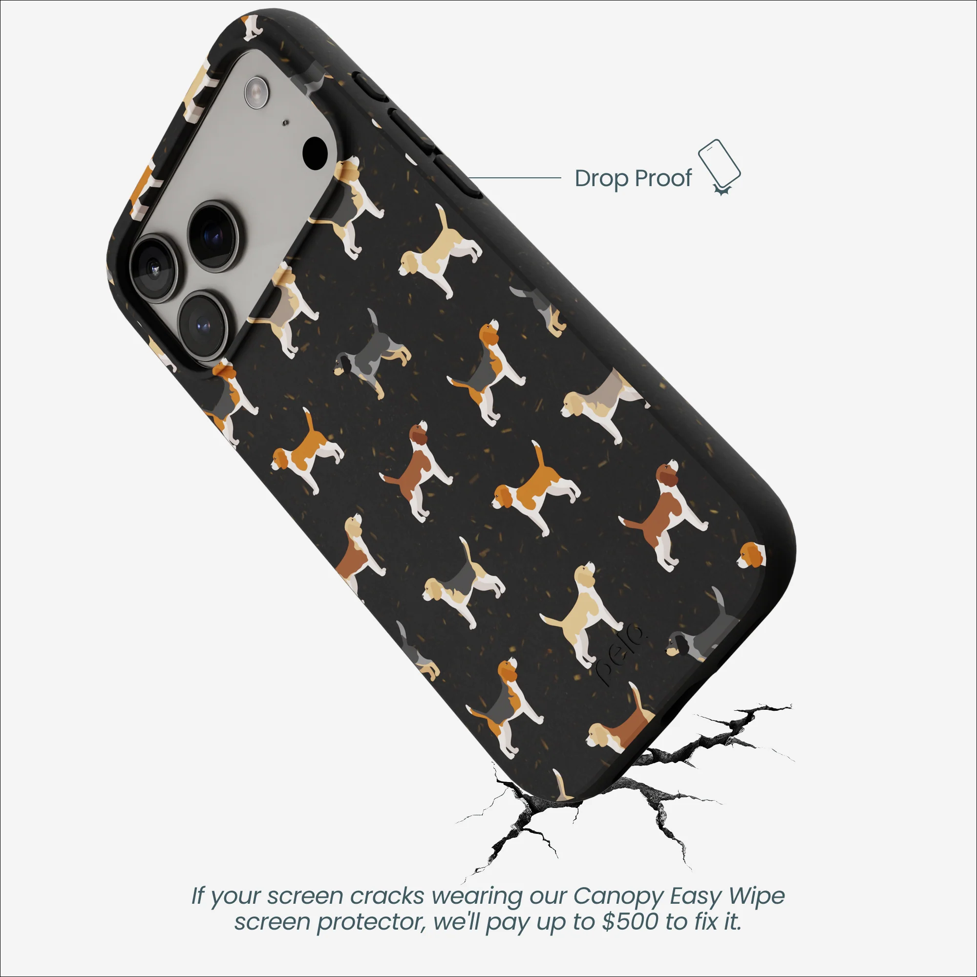 Black Beagle Buds iPhone 17 Pro Max Case - Image 5