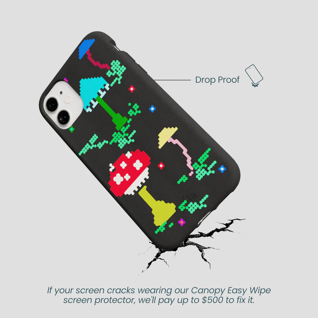 Black Byte Bloom iPhone 11 Case - Image 5