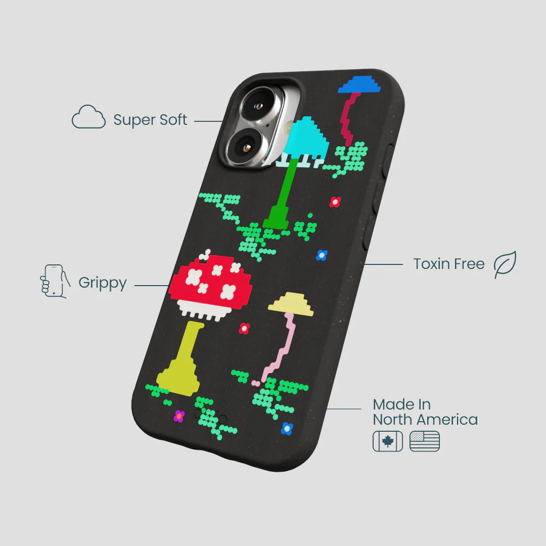 Black Byte Bloom iPhone 16 Case - Image 4