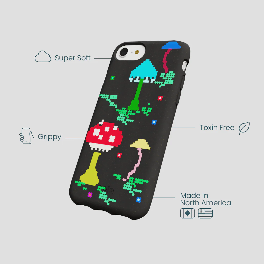 Black Byte Bloom iPhone 6/6s/7/8/SE Case - Image 4