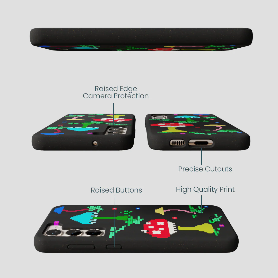 Black Byte Bloom Samsung Galaxy S23+(Plus) Case - Image 3