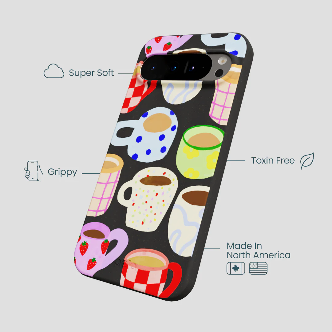 Black Cup of Joy Google Pixel 9 Pro XL Case - Image 4