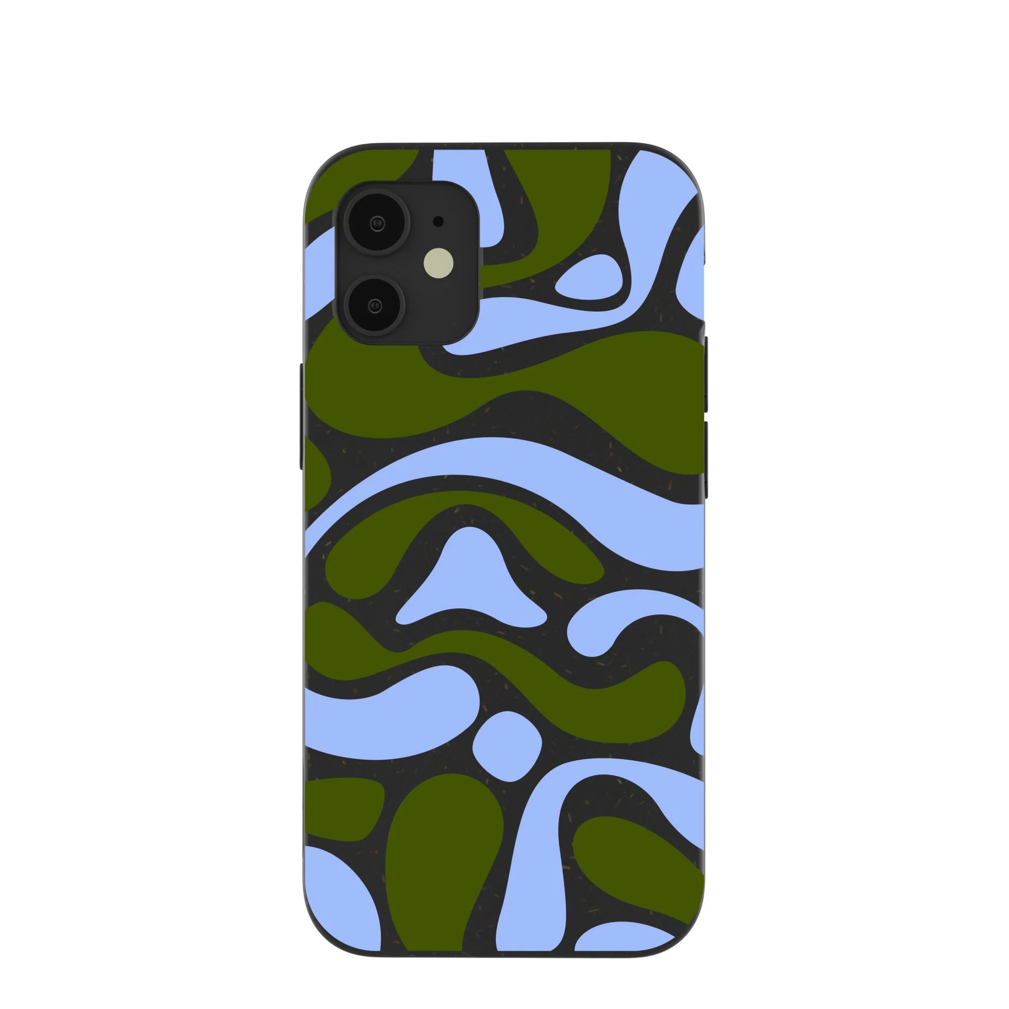 Black Curve and Flow iPhone 12 Mini Case