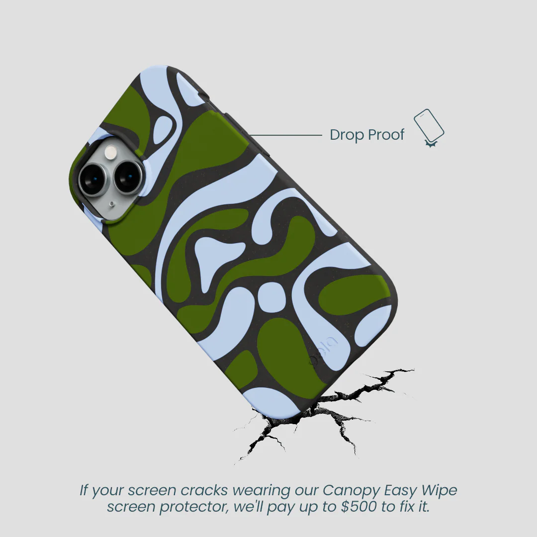 Black Curve and Flow iPhone 14 Case - Image 5