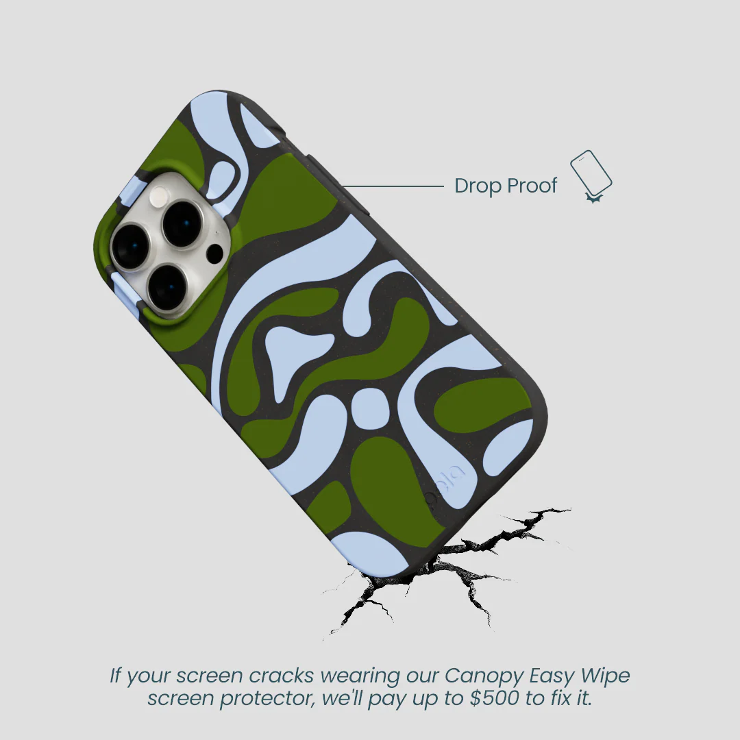 Black Curve and Flow iPhone 15 Pro Case - Image 5