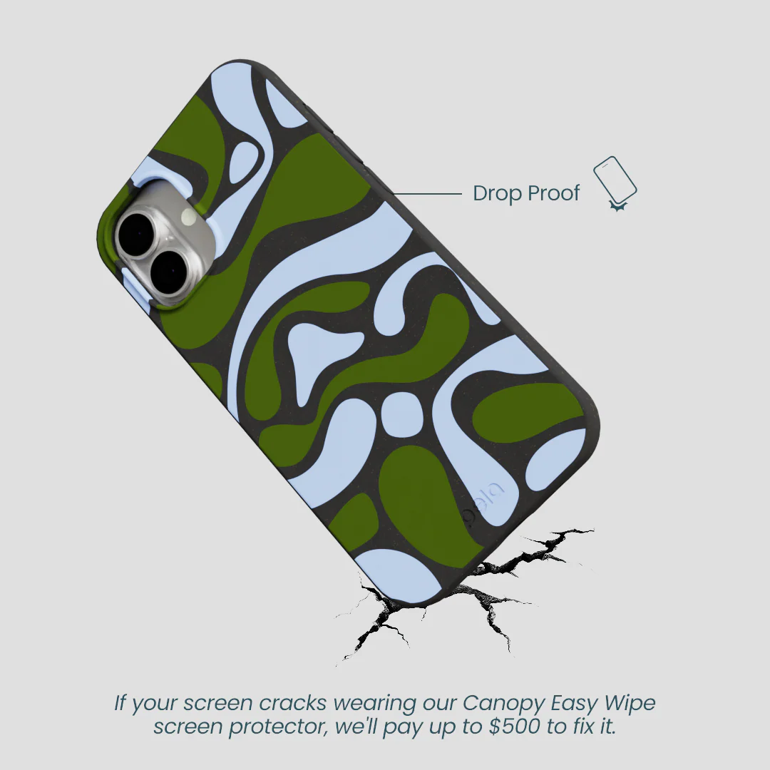 Black Curve and Flow iPhone 16 Plus Case - Image 5