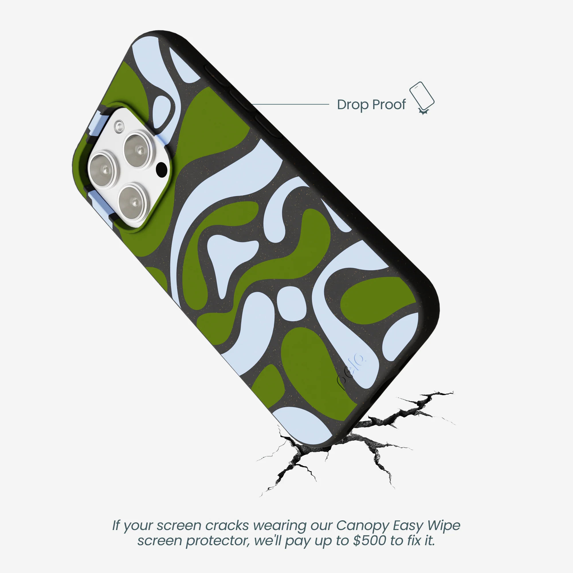 Black Curve and Flow iPhone 16 Pro Max Case - Image 5