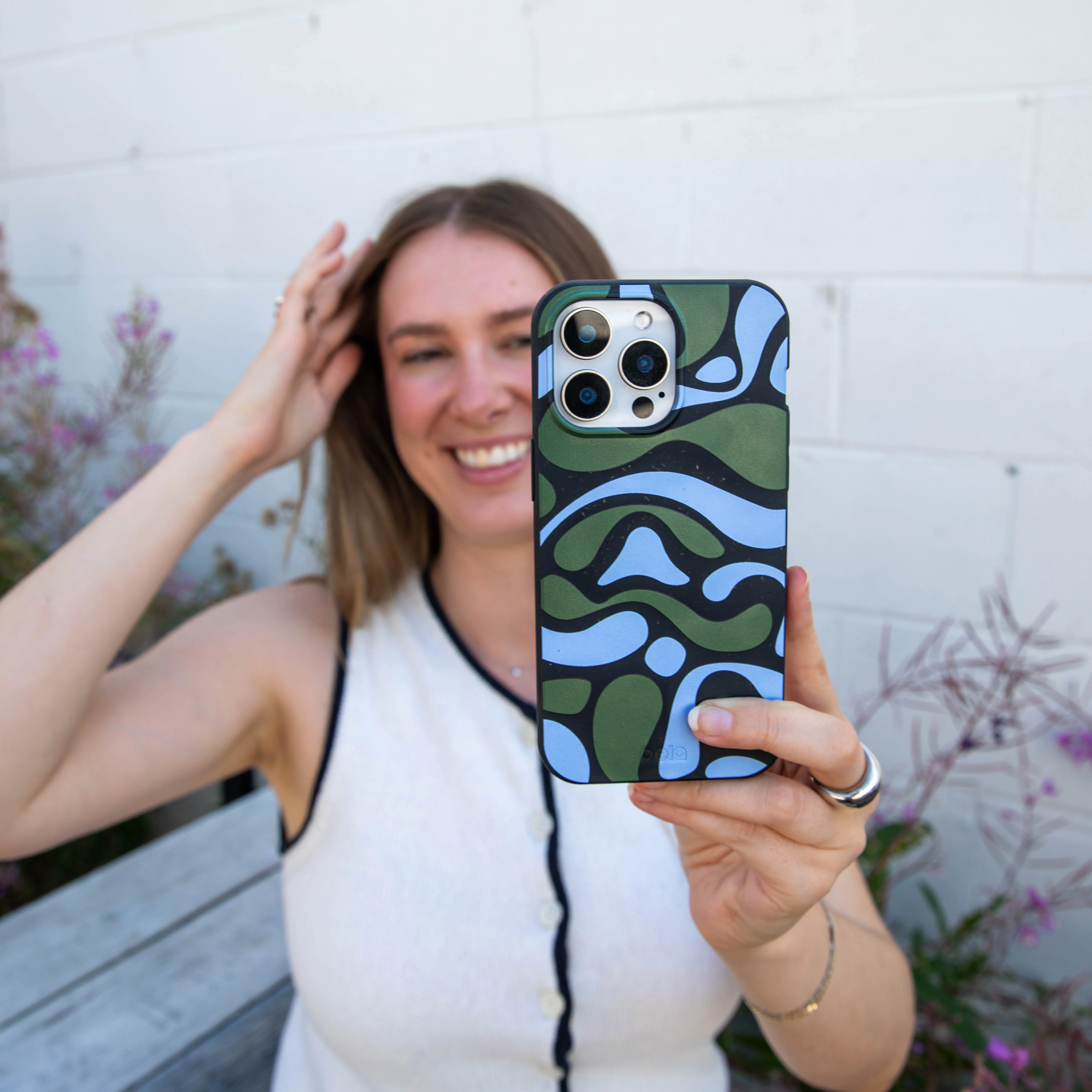 Black Curve and Flow Google Pixel 10a Case - Image 6