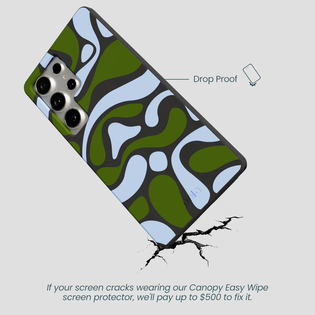 Black Curve and Flow Samsung Galaxy S25 Ultra Case - Image 5
