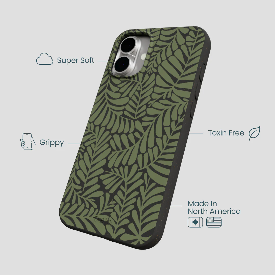 Black Fern Dreams iPhone 16 Plus Case - Image 4