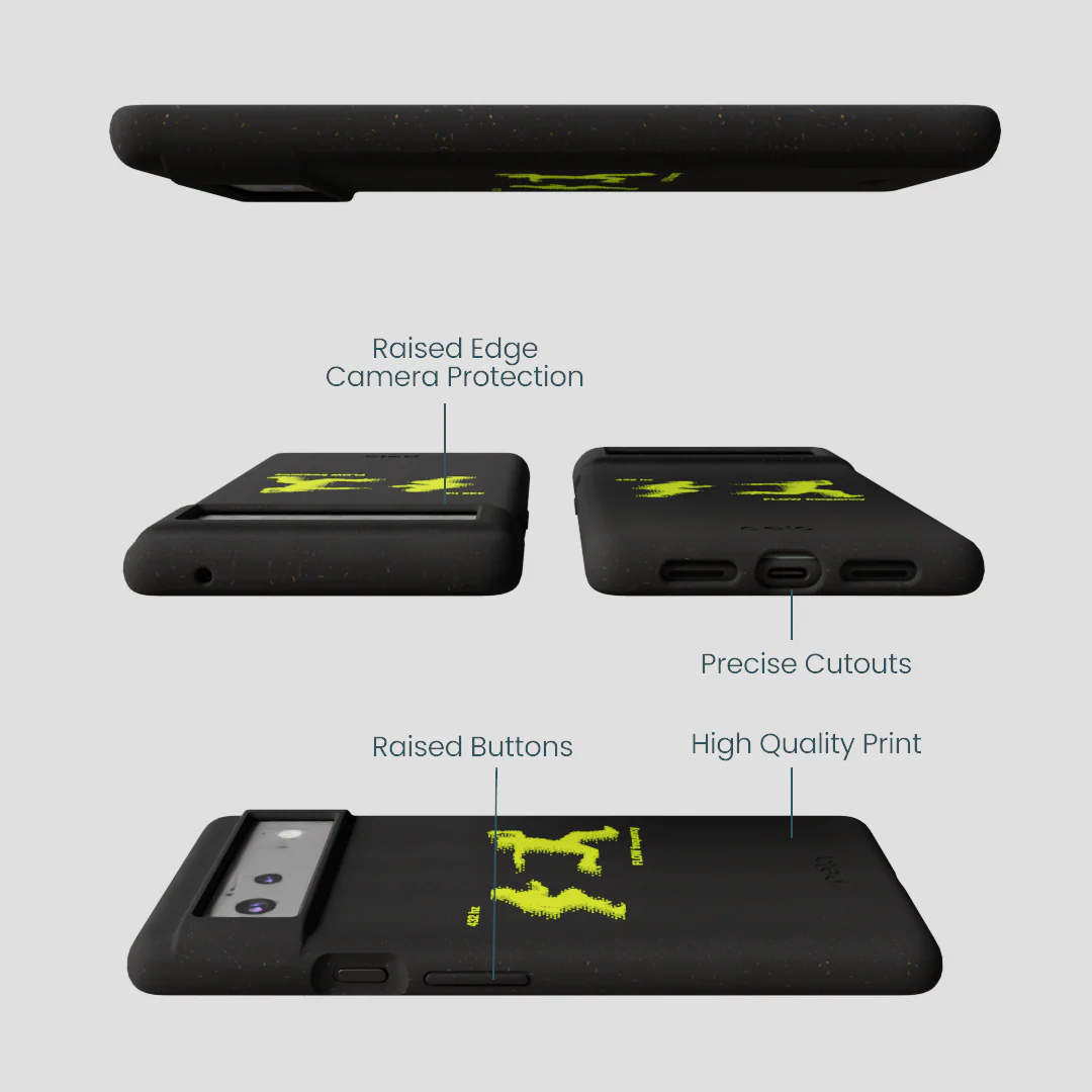 Black Flow Frequency Google Pixel 6 Case - Image 3