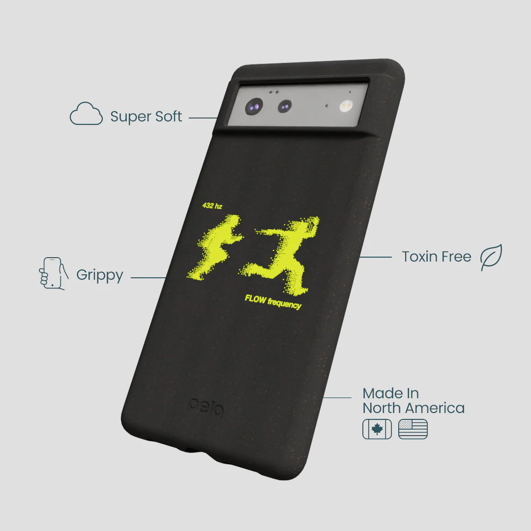 Black Flow Frequency Google Pixel 6 Case - Image 4