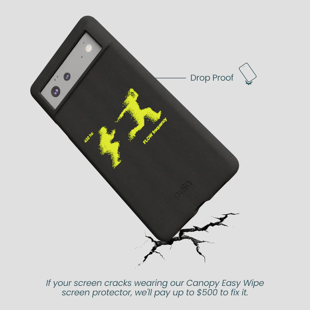 Black Flow Frequency Google Pixel 6 Case - Image 5