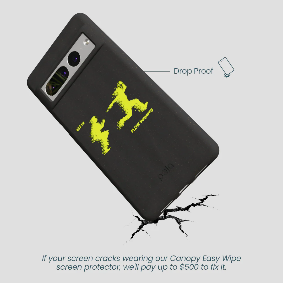 Black Flow Frequency Google Pixel 7 Pro Case - Image 5