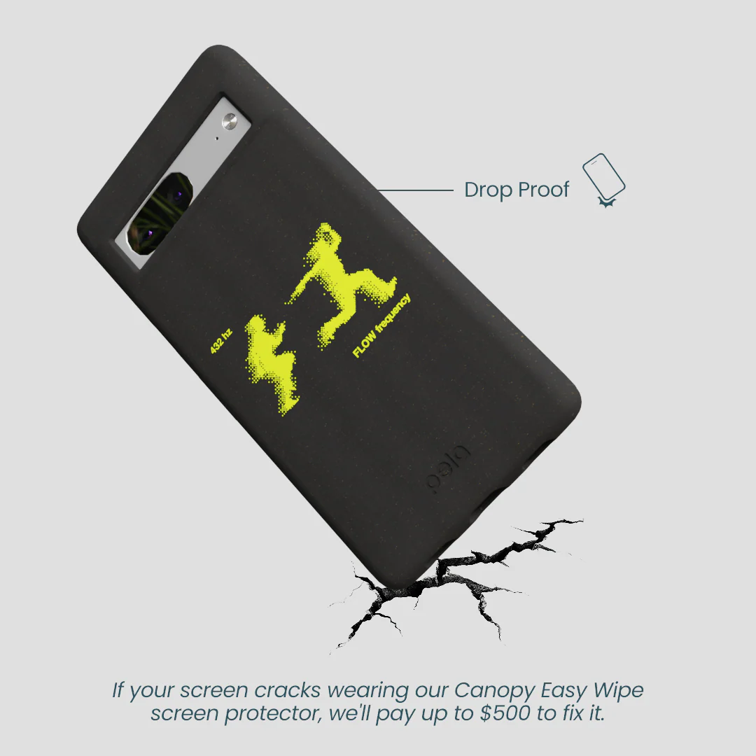 Black Flow Frequency Google Pixel 7a Case - Image 5