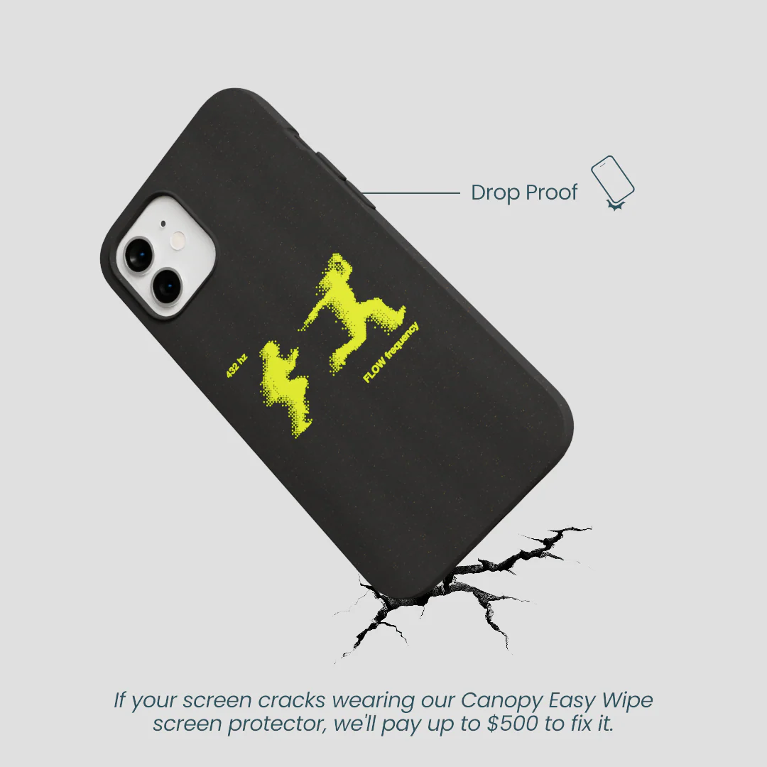 Black Flow Frequency iPhone 12/ iPhone 12 Pro Case - Image 5