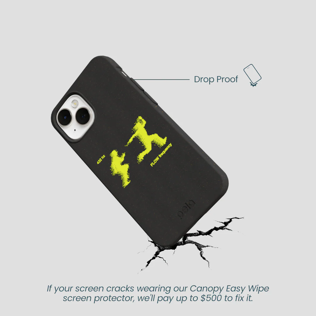 Black Flow Frequency iPhone 13 Mini Case - Image 5