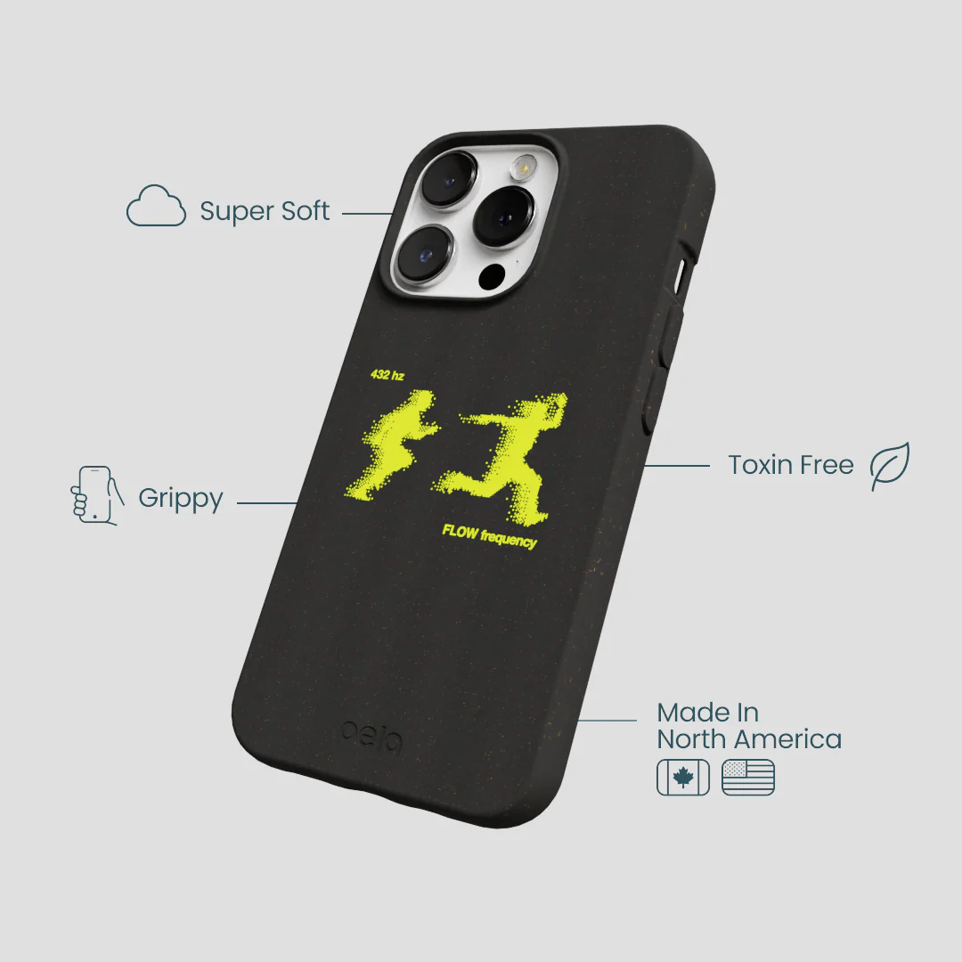 Black Flow Frequency iPhone 13 Pro Case - Image 4