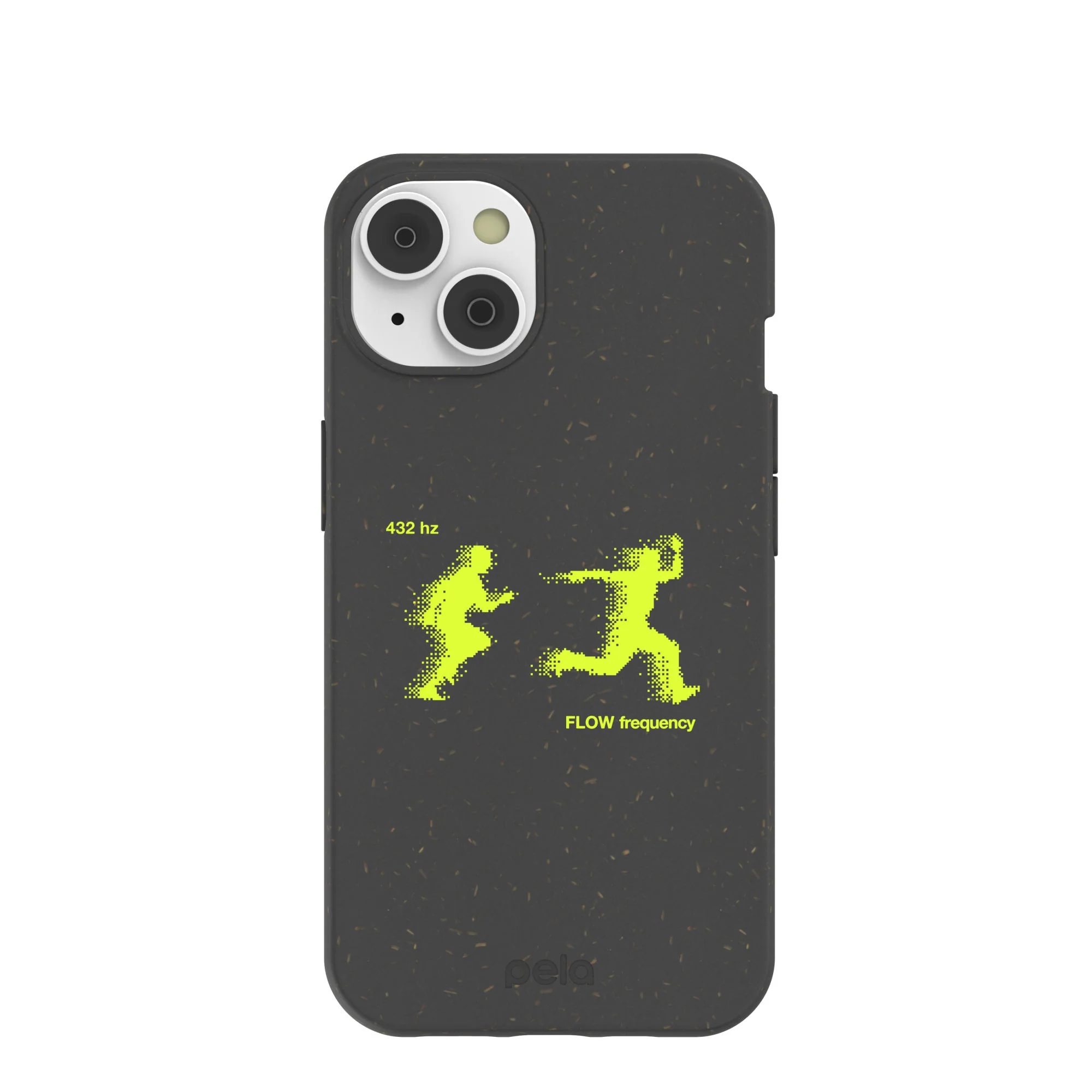 Black Flow Frequency iPhone 14 Case