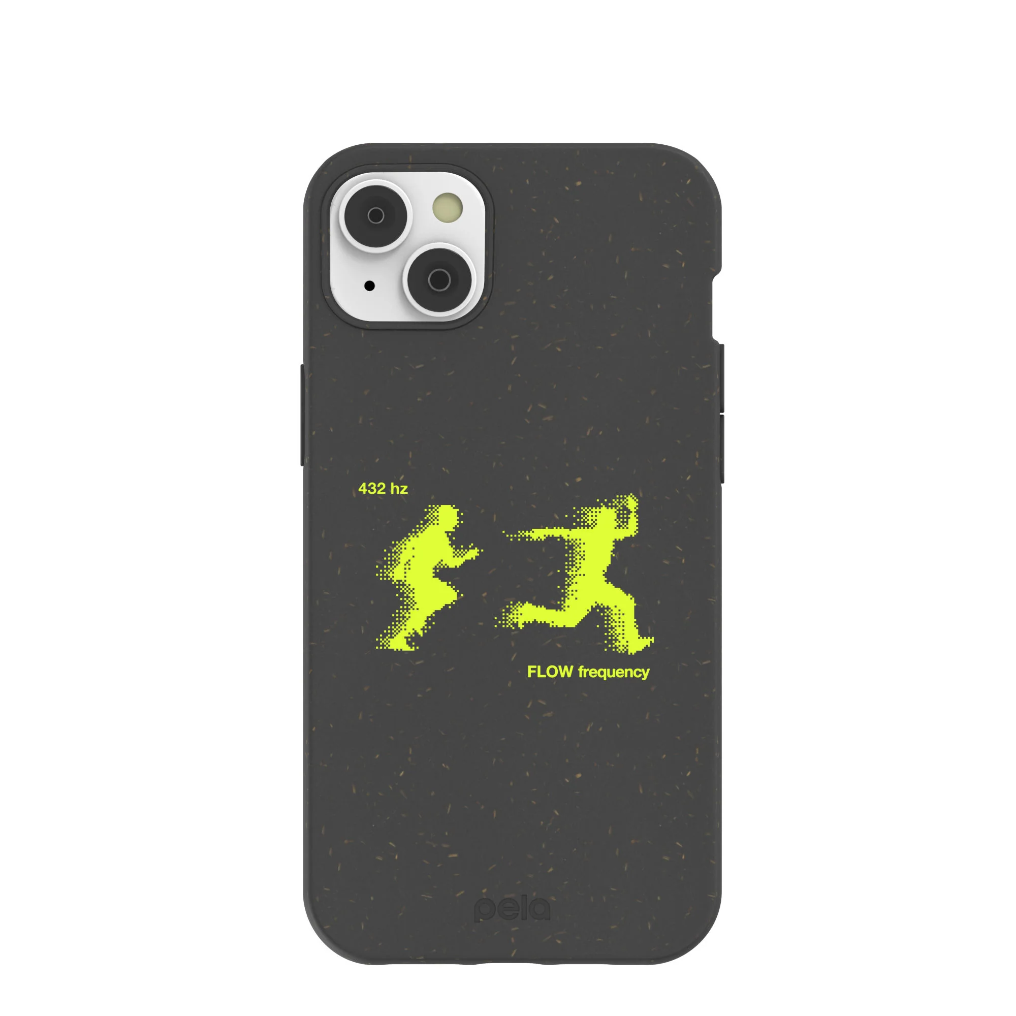 Black Flow Frequency iPhone 14 Plus Case