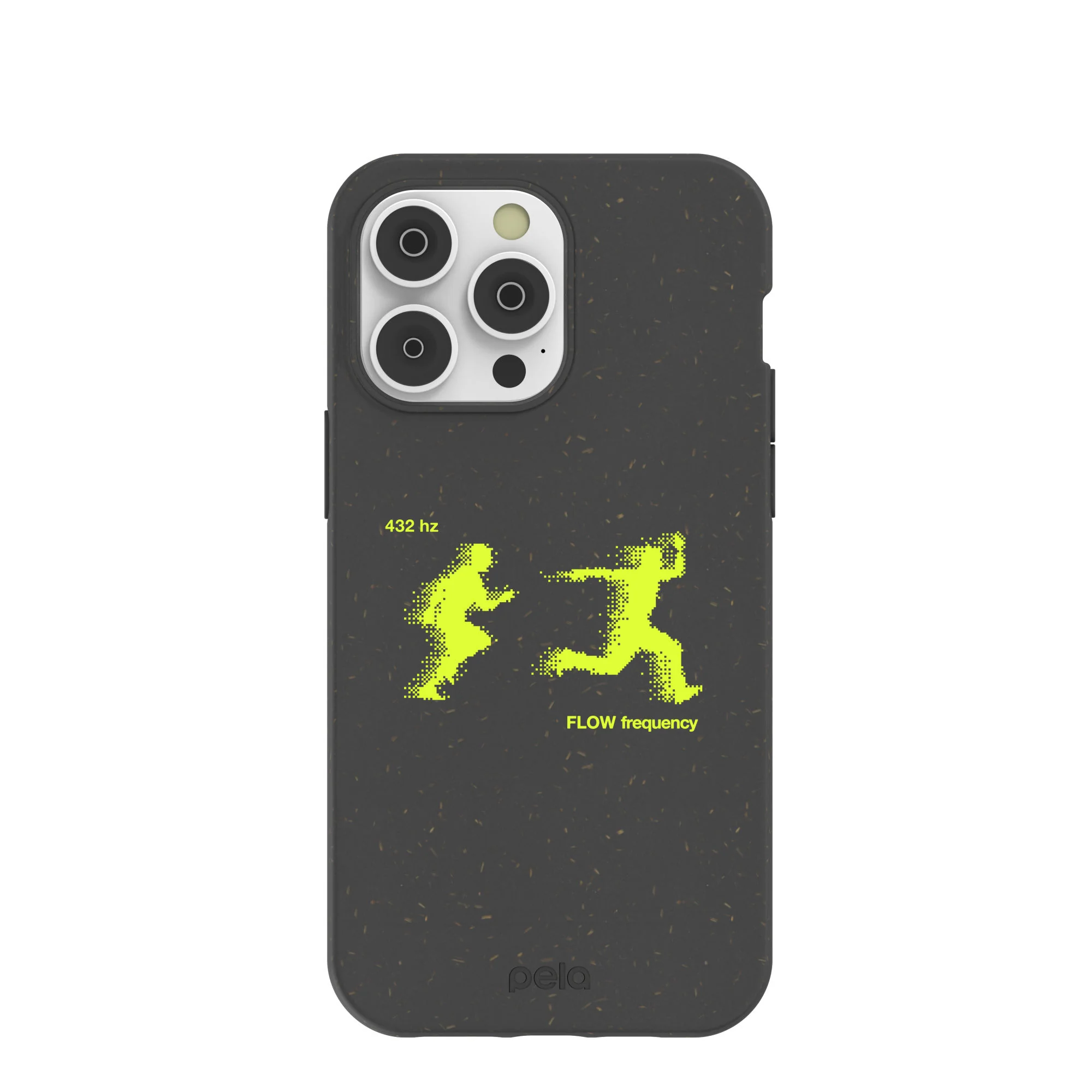 Black Flow Frequency iPhone 14 Pro Max Case