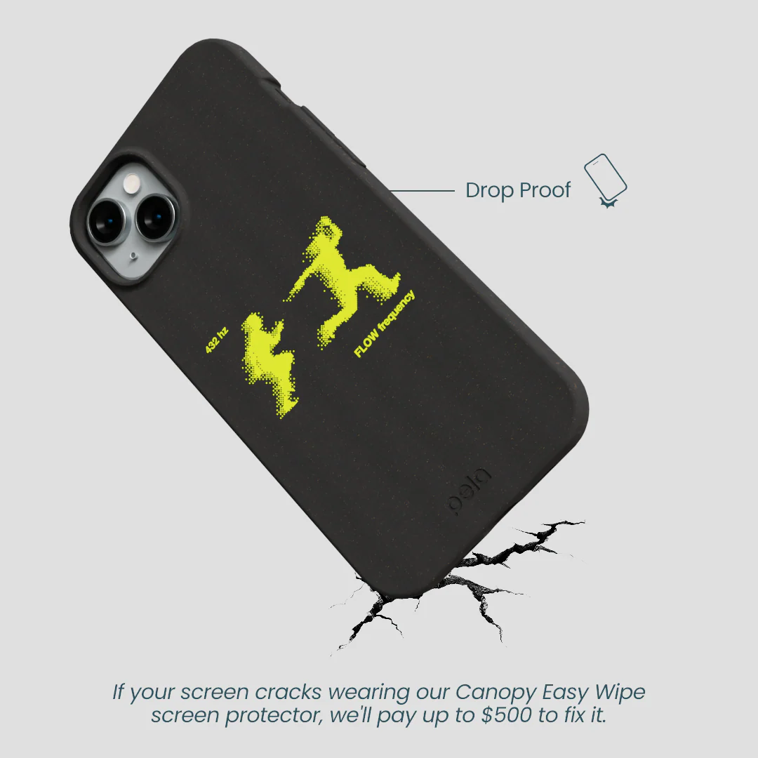 Black Flow Frequency iPhone 15 Plus Case - Image 5