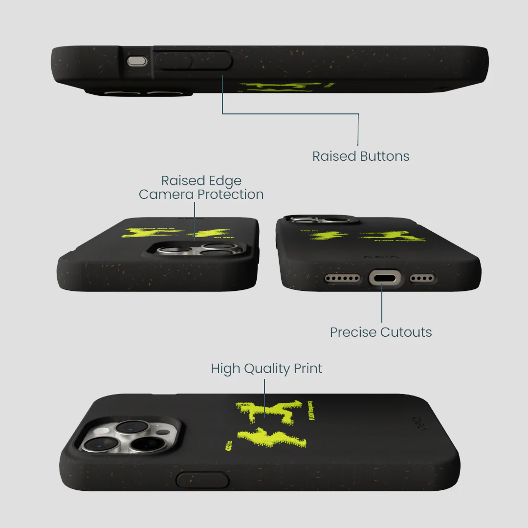 Black Flow Frequency iPhone 15 Pro Max Case - Image 3
