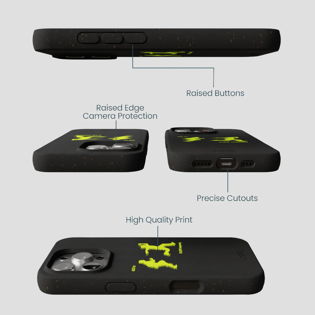 Black Flow Frequency iPhone 16 Pro Case - Image 3