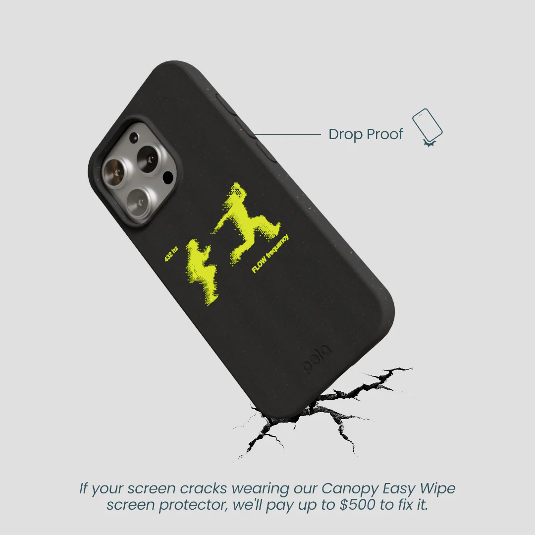 Black Flow Frequency iPhone 16 Pro Case - Image 5