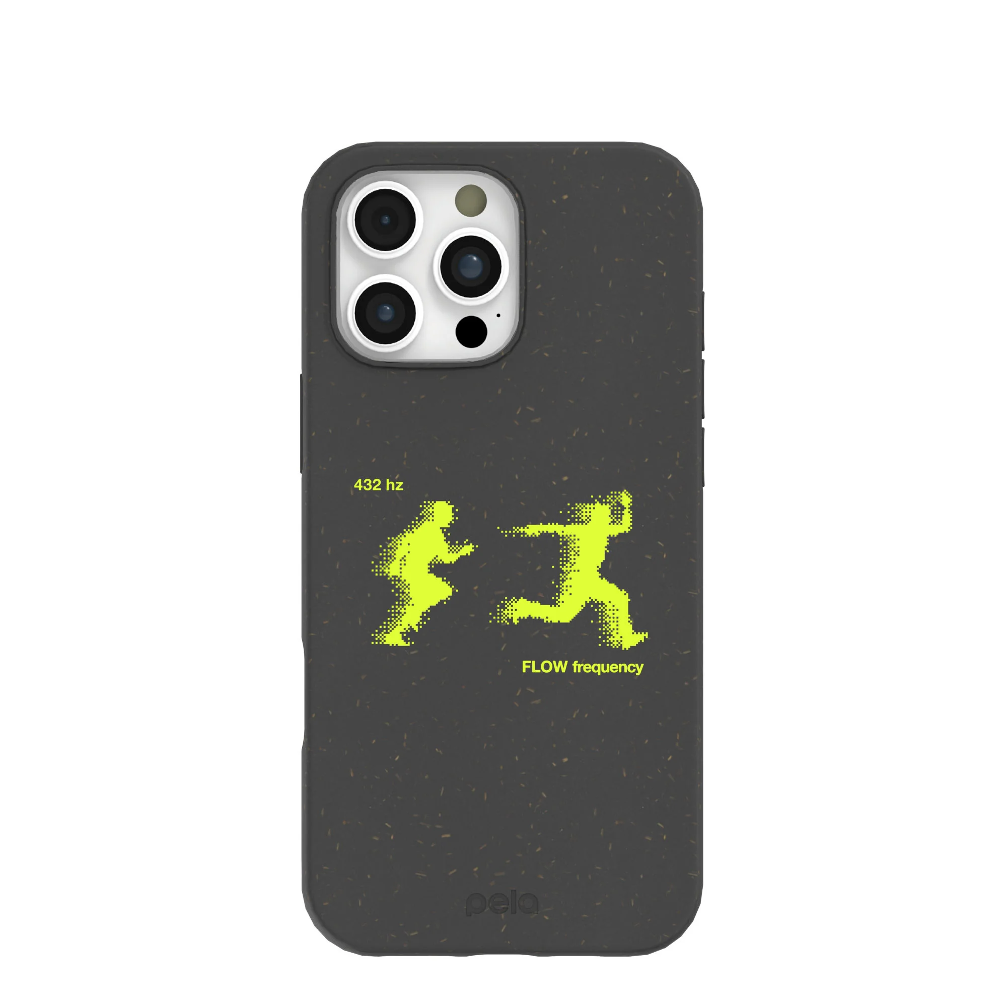 Black Flow Frequency iPhone 16 Pro Max Case