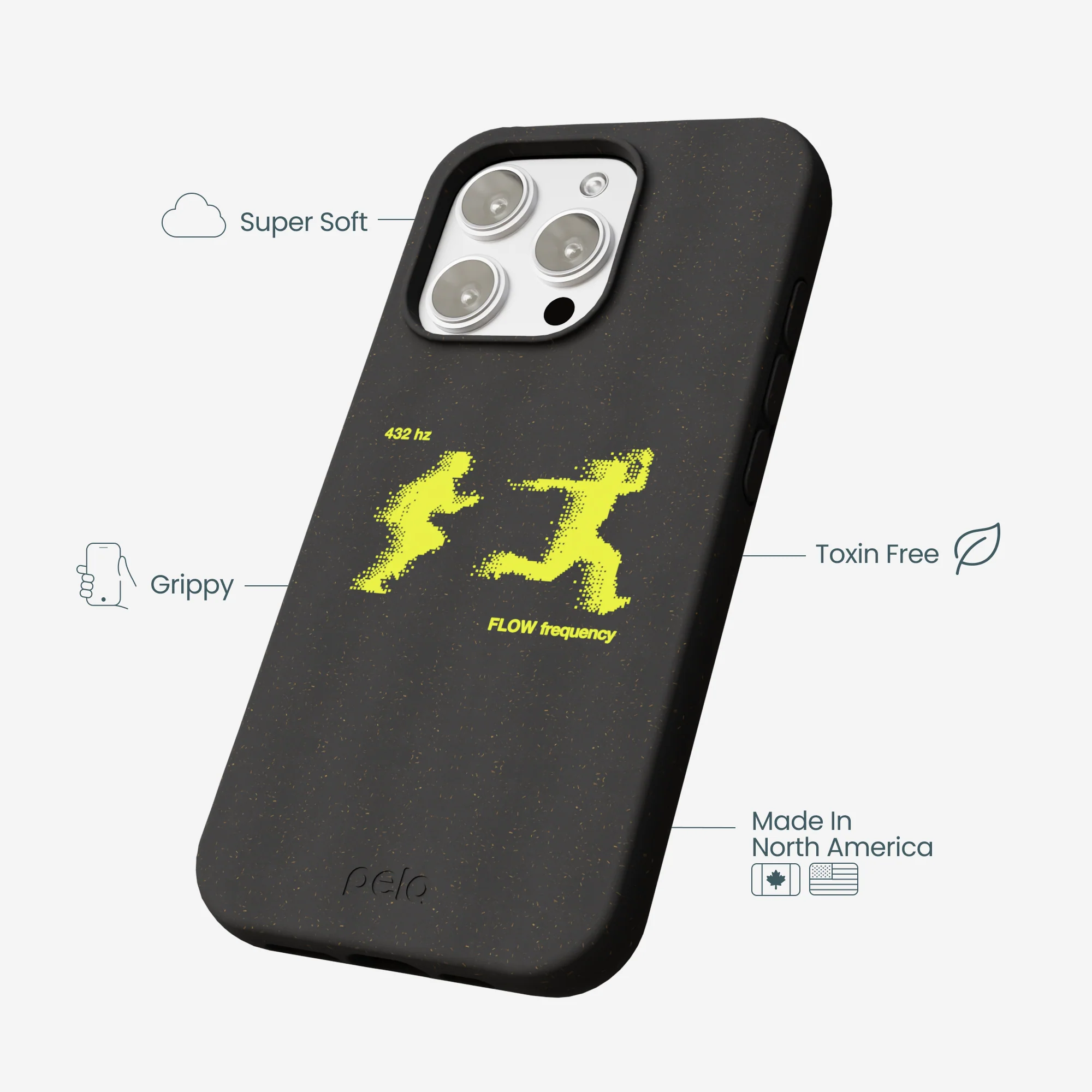 Black Flow Frequency iPhone 16 Pro Max Case - Image 4