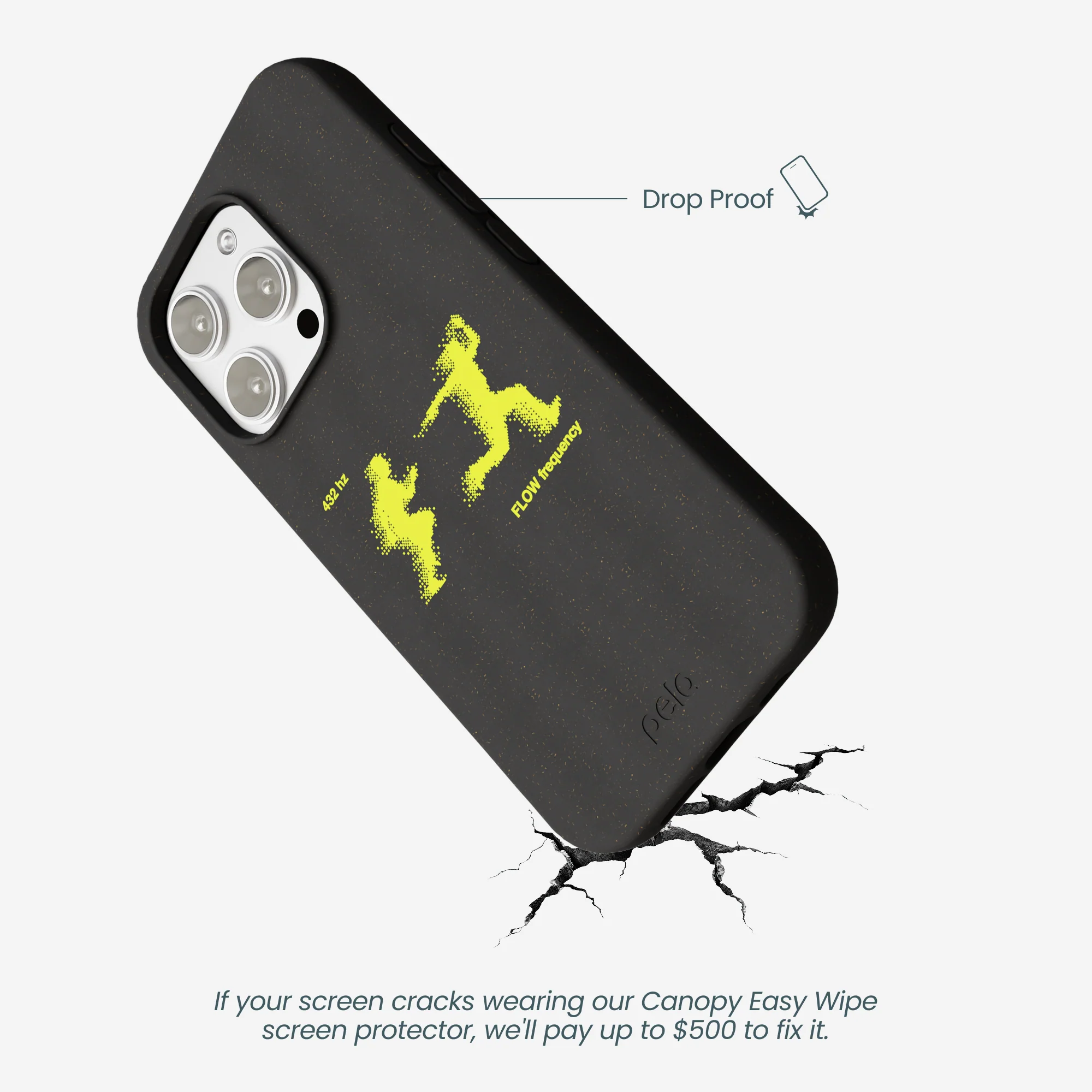 Black Flow Frequency iPhone 16 Pro Max Case - Image 5