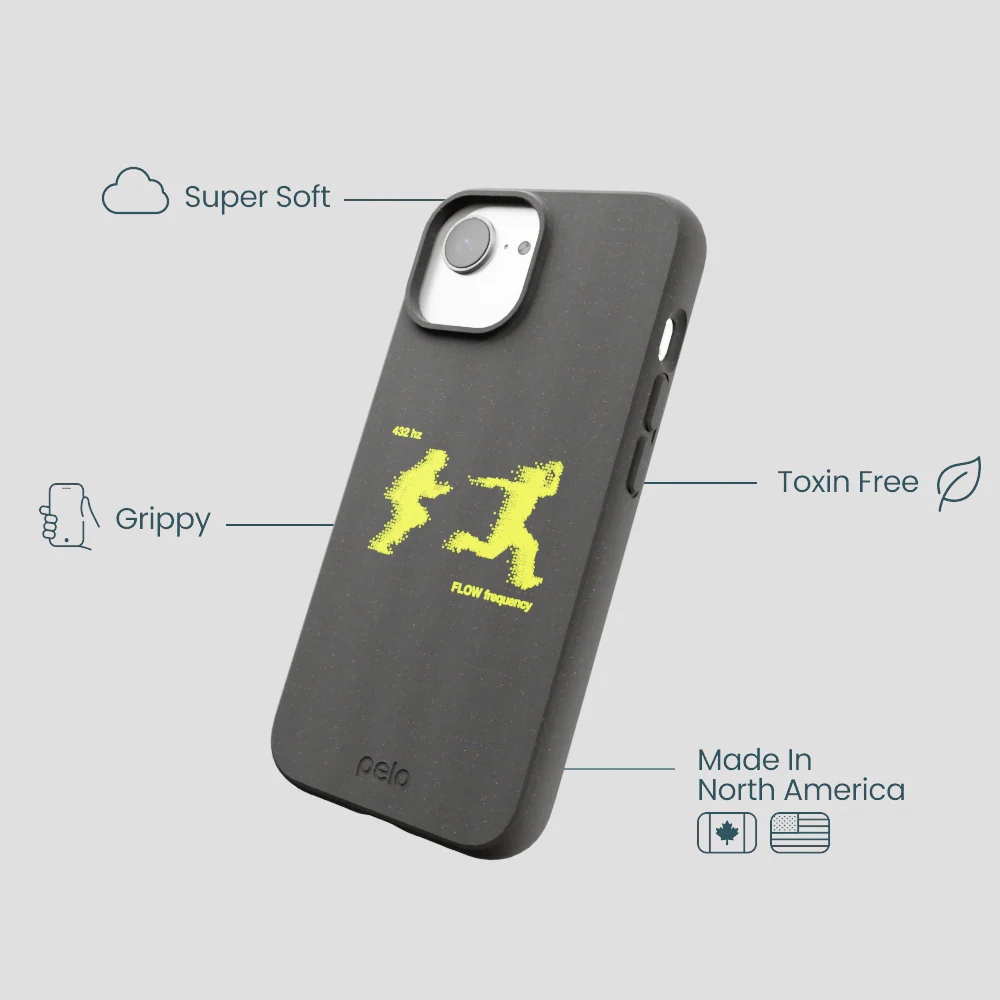 Black Flow Frequency iPhone 16e/17e Case - Image 4