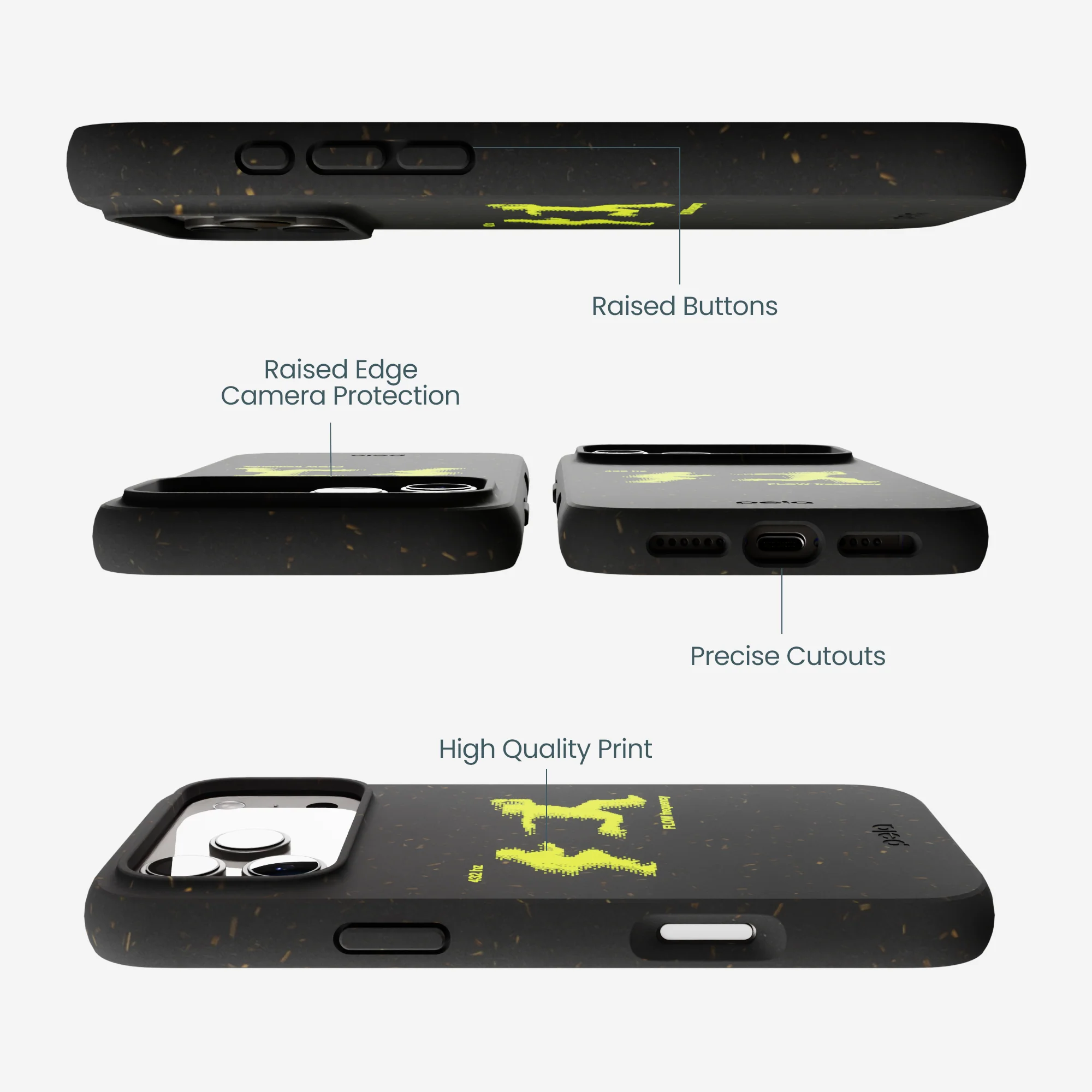 Black Flow Frequency iPhone 17 Pro Max Case - Image 3