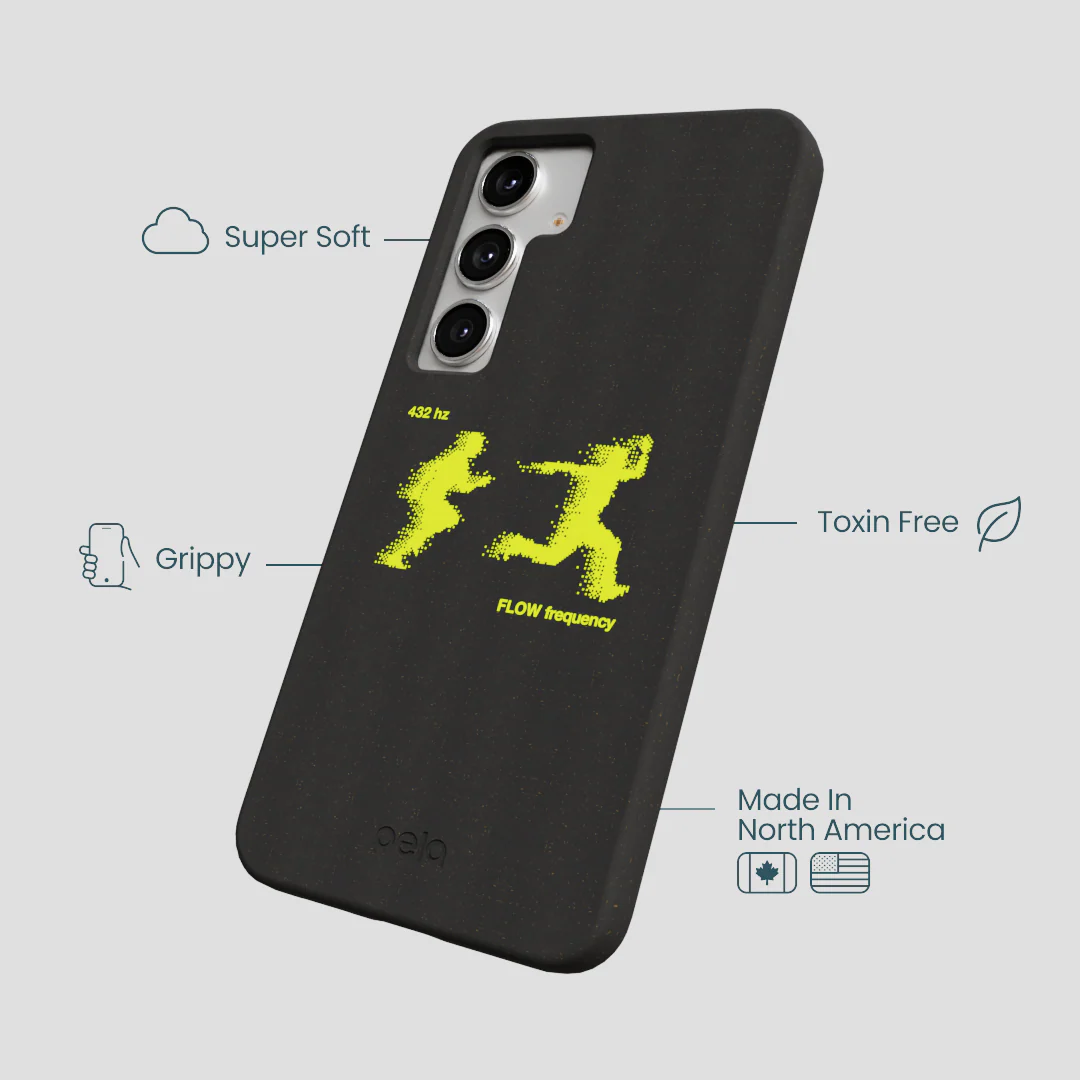 Black Flow Frequency Samsung Galaxy S25+(Plus) Case - Image 4